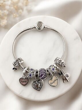✨ Pandora Charm Bracelet – Sterling Silver 925 ✨